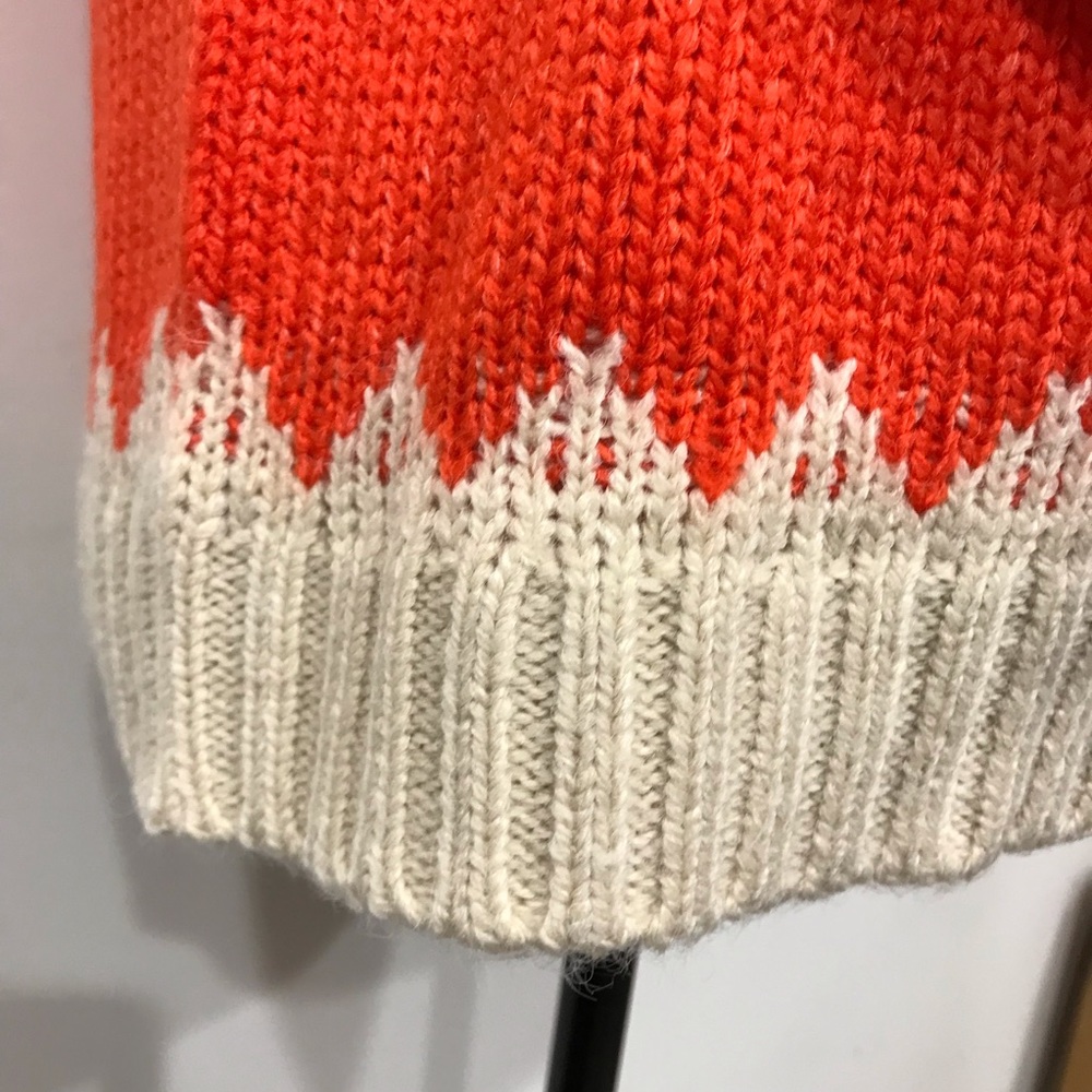 FAIR ISLE MOCK NECK SWEATER SMALL - Picture 8 of 11